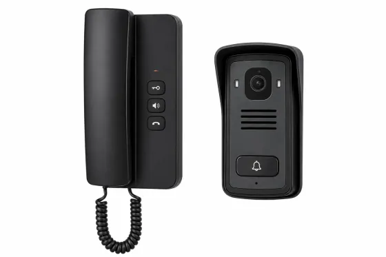 Interfone com monofone e módulo externo com câmera